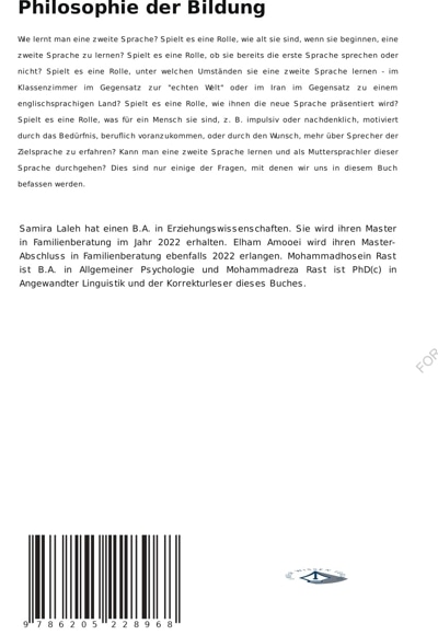 Philosophie der Bildung